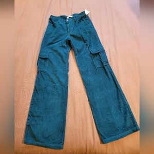Womens Corduroy Cargo Pants